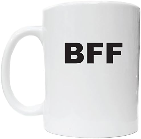 גרפיקה מדהימה BFF כוס קפה קרמיקה לבנה [מטבח]